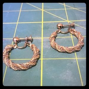 Clip-on chain earrings